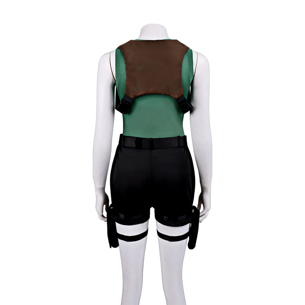Lara Croft Cosplay Costume Women Bodysuit Game Replica Adult Halloween Outfit – photo 3