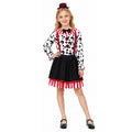 Phantom Circus Clown Costume for Adults, front view on a white background