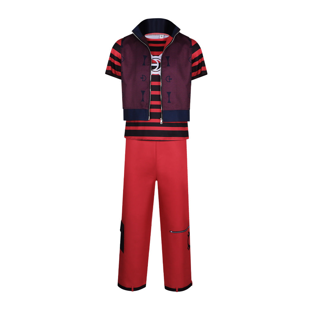 Zombie High School Victor Costume for Adults, front view on a white background