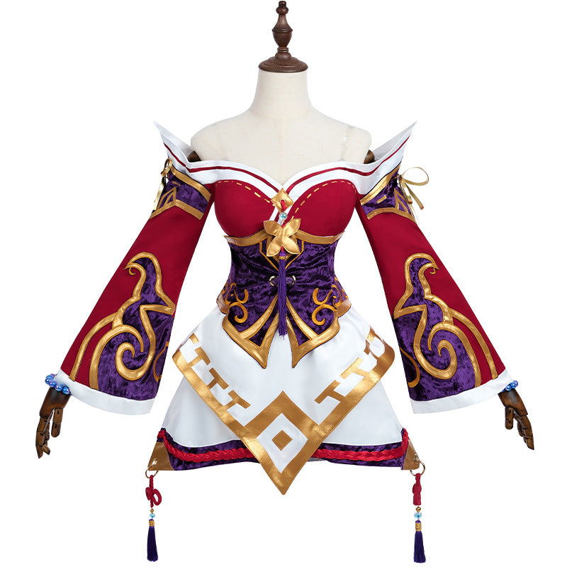 League of Legends Ahri Costume Women Cosplay Halloween Game Outfit – LOL Ali cosplay server