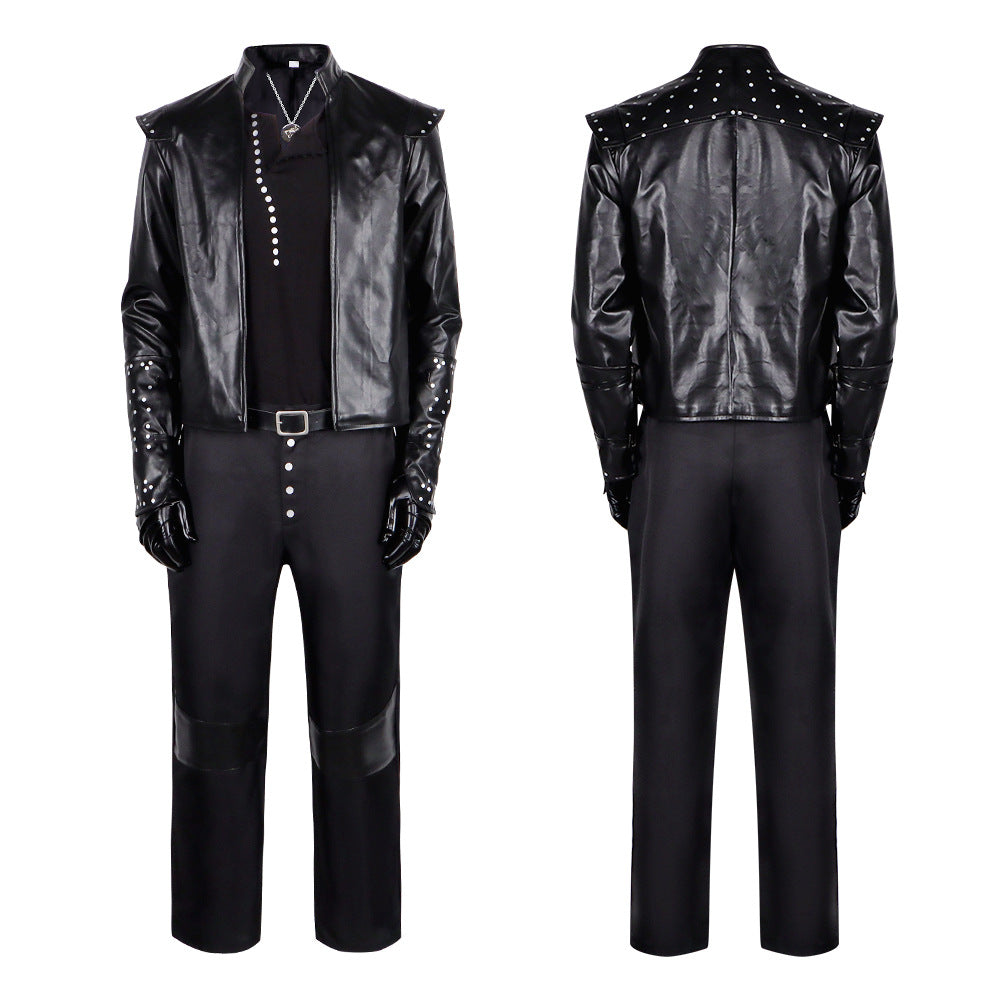 Witcher Geralt of Rivia Cosplay Costume Men Adult Halloween Outfit – photo 4