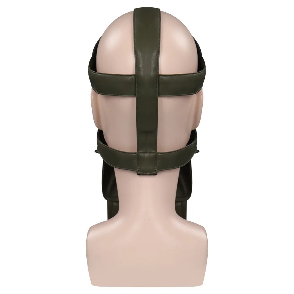 Green Question Mark Villain Mask for Adults, product photo 3 on a white background