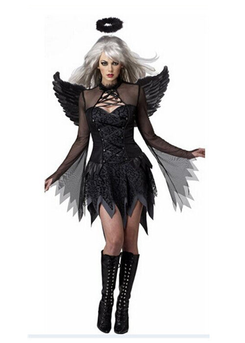 Angel Witch Goddess Costume for Women, product photo 4 on a white background