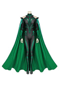 Thor Ragnarok Hela Costume Women Goddess of Death Halloween Cosplay – Dark green