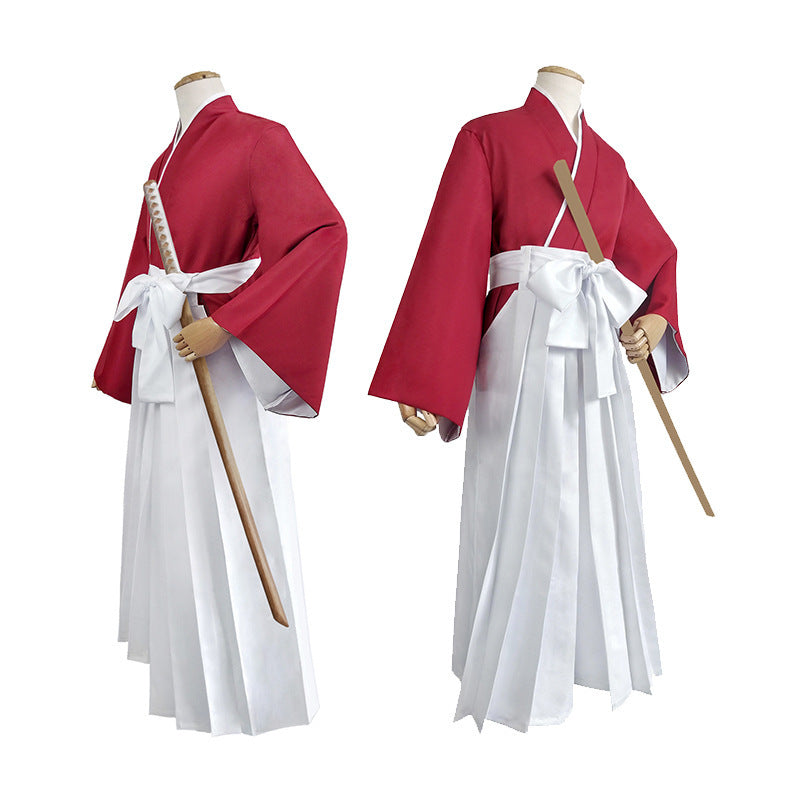 Rurouni Kenshin Himura Cosplay Costume Adult Halloween Anime