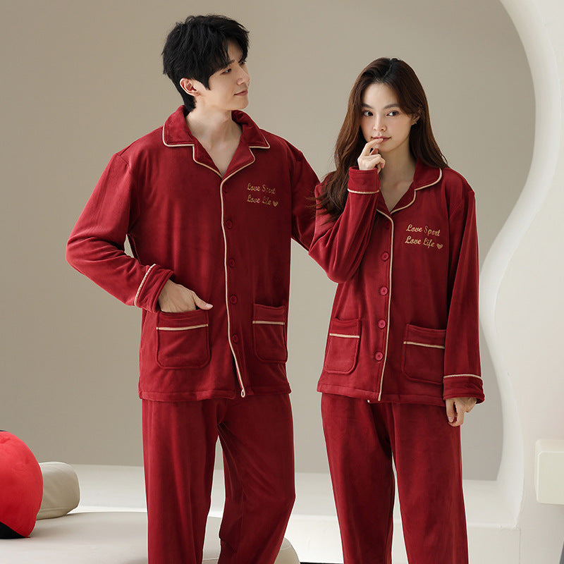 Couple's pajamas and home clothes
