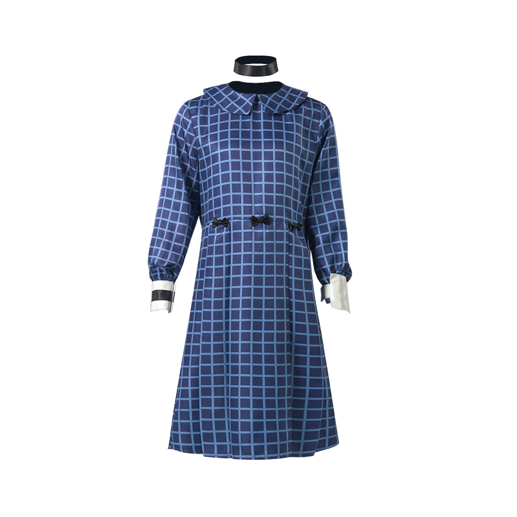 Orphan Esther Costume for Kids and Adults, front view on a white background