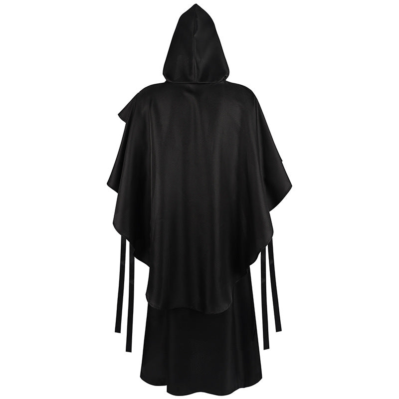 Grim Reaper Priest Monk Robe for Adults, product photo 2 on a white background