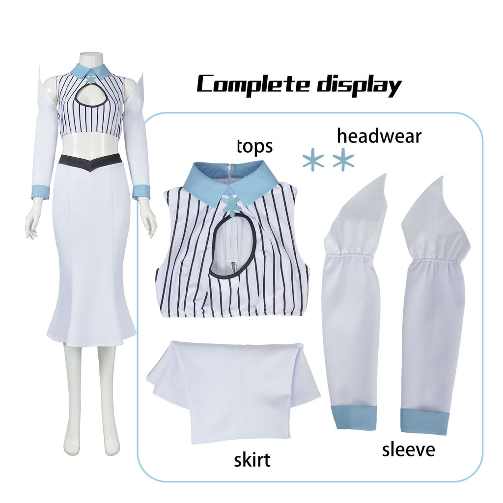 Orihime Inoue Cosplay Costume Sexy White Shirt Skirt Suit Halloween Carnival Costume