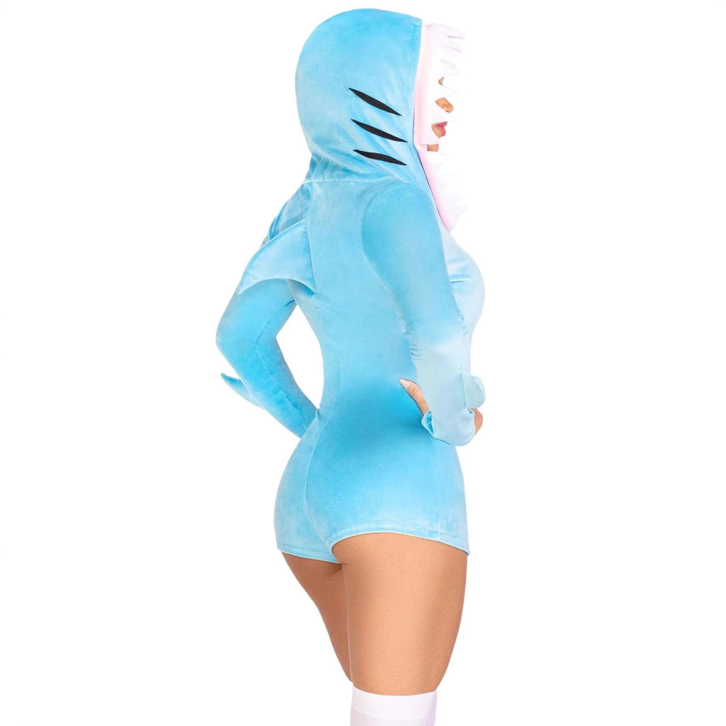 Halloween Christmas Cosplay Shark Stage Performance Costume Jumpsuit Set