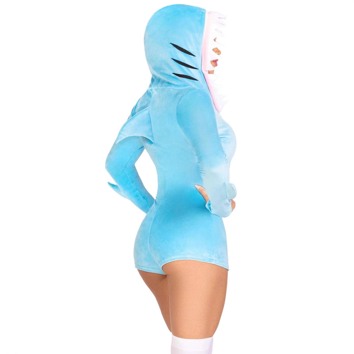 Halloween Christmas Cosplay Shark Stage Performance Costume Jumpsuit Set