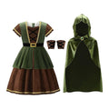 Medieval Hooded Cloak for Kids, product photo 4 on a white background