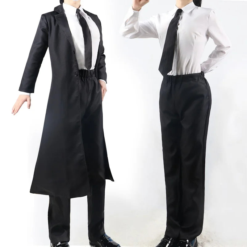 Chainsaw Man Makima Cosplay Costume Women Trench Coat Suit Adult Halloween