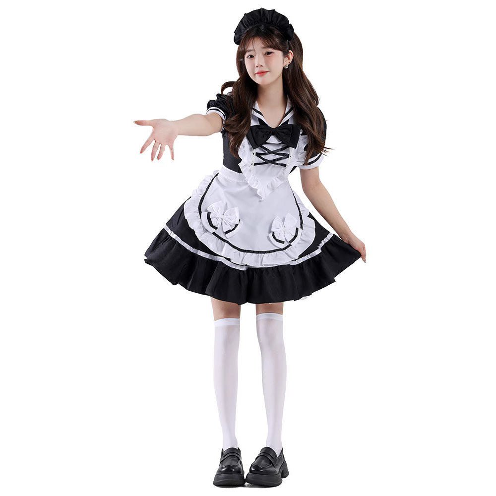 Purple Maid Princess Costume for Women, product photo 3 on a white background