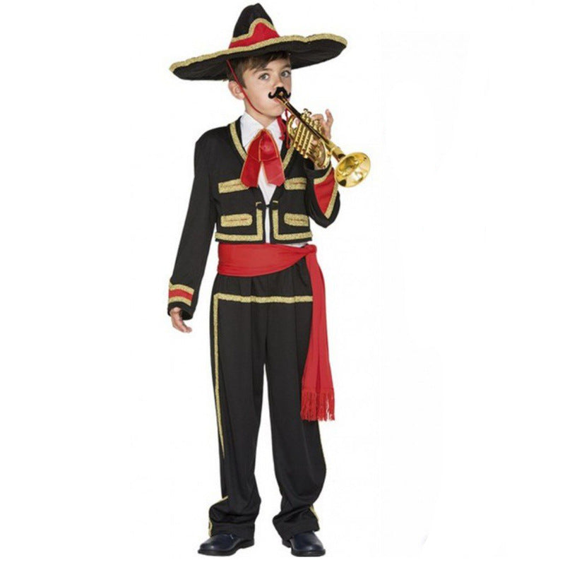 Day of the Dead Costume for Kids and Men, product photo 2 on a white background