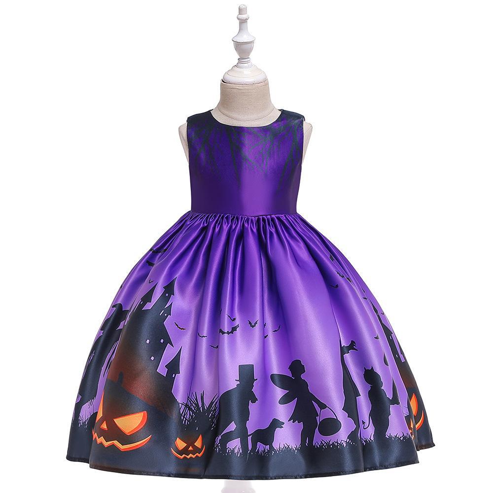Pumpkin Ghost Fairy Dress for Girls, costume photo 2