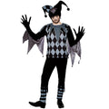 Evil Circus Clown Costume for Men and Women, product photo 3 on a white background