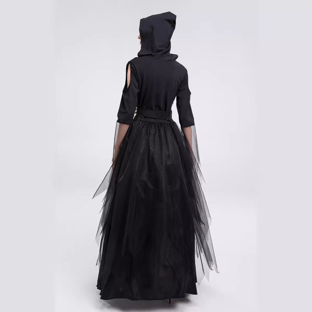 Death Goddess Vampire Witch Costume for Girls, costume photo 3