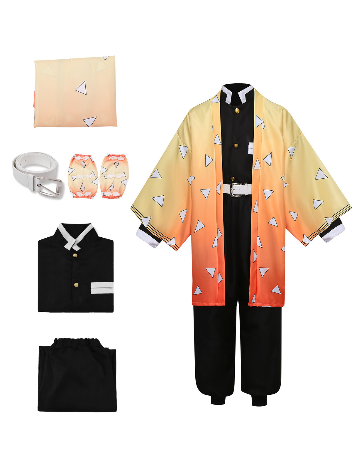 Anime Demon Hunter Kimono for Kids and Adults, product photo 8 on a white background
