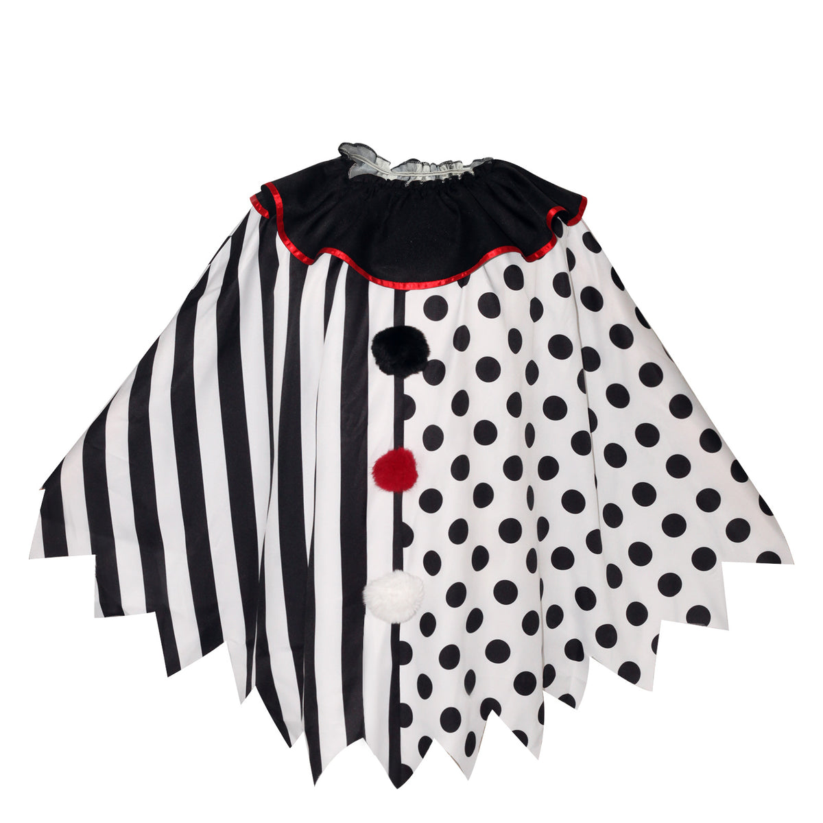 Horror Clown Cape for Adults, product photo 7 on a white background