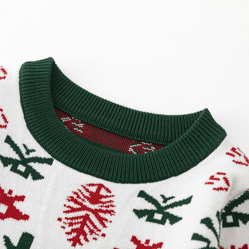 Christmas sweater baby base pullover knit sweater