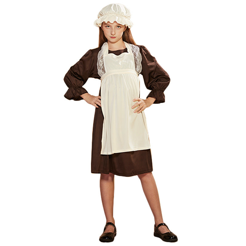 Victorian Maid Costume Women Halloween Cosplay Dress