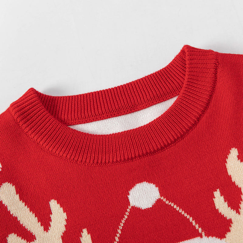 Children's cartoon Christmas baby base pullover sweater