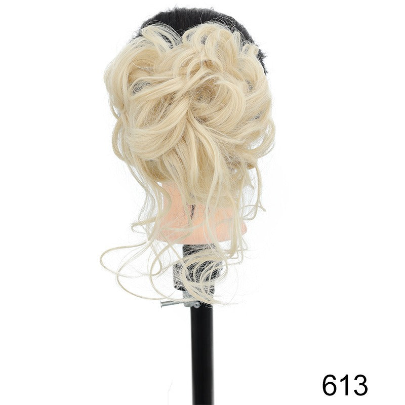 Synthetic Messy Curly Claw Hair Bun Chignon Hair Extensions Scrunchy Fake False Hair With Tail for Women Hairpieces