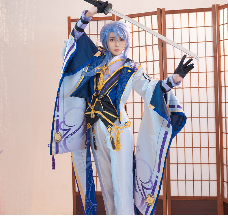 Genshin Impact Kamisato Ayaka Costume Women Full Set Halloween Cosplay XS-2XL