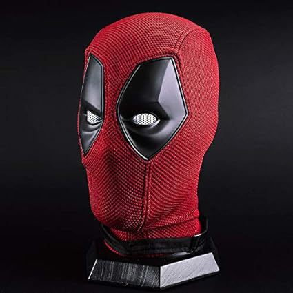 Red Black Antihero Mask for Adults, costume photo