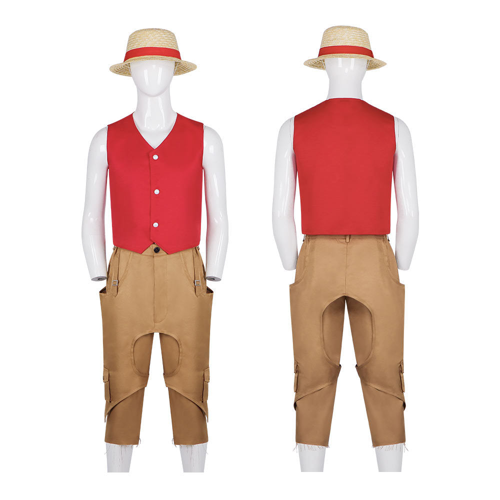 One Piece Luffy Costume Adult Straw Hat Season 2 Halloween Cosplay – photo 2