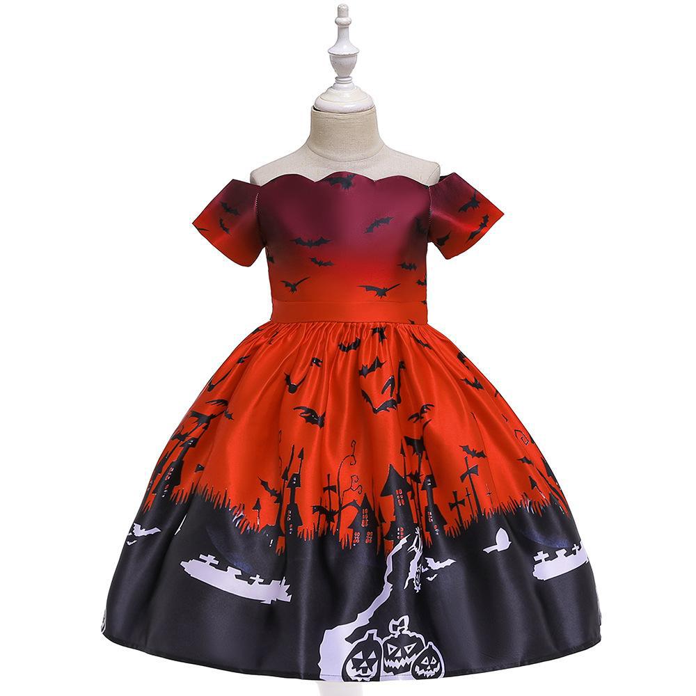 Pumpkin Ghost Fairy Dress for Girls, product photo 2 on a white background