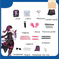 Honkai Star Rail Kafka Cosplay Costume Women Adult Halloween Outfit – photo 3