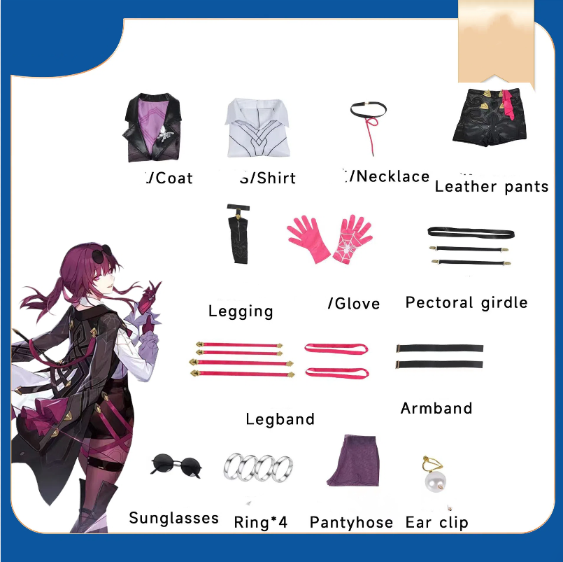 Honkai Star Rail Kafka Cosplay Costume Women Adult Halloween Outfit