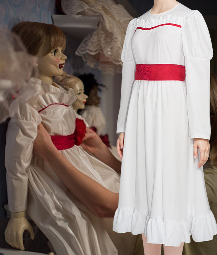 Creepy Ghost Doll Costume for Women, costume photo