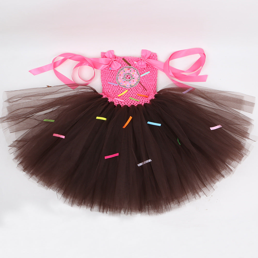 Chocolate Donut Candy Tutu for Girls, costume photo 4