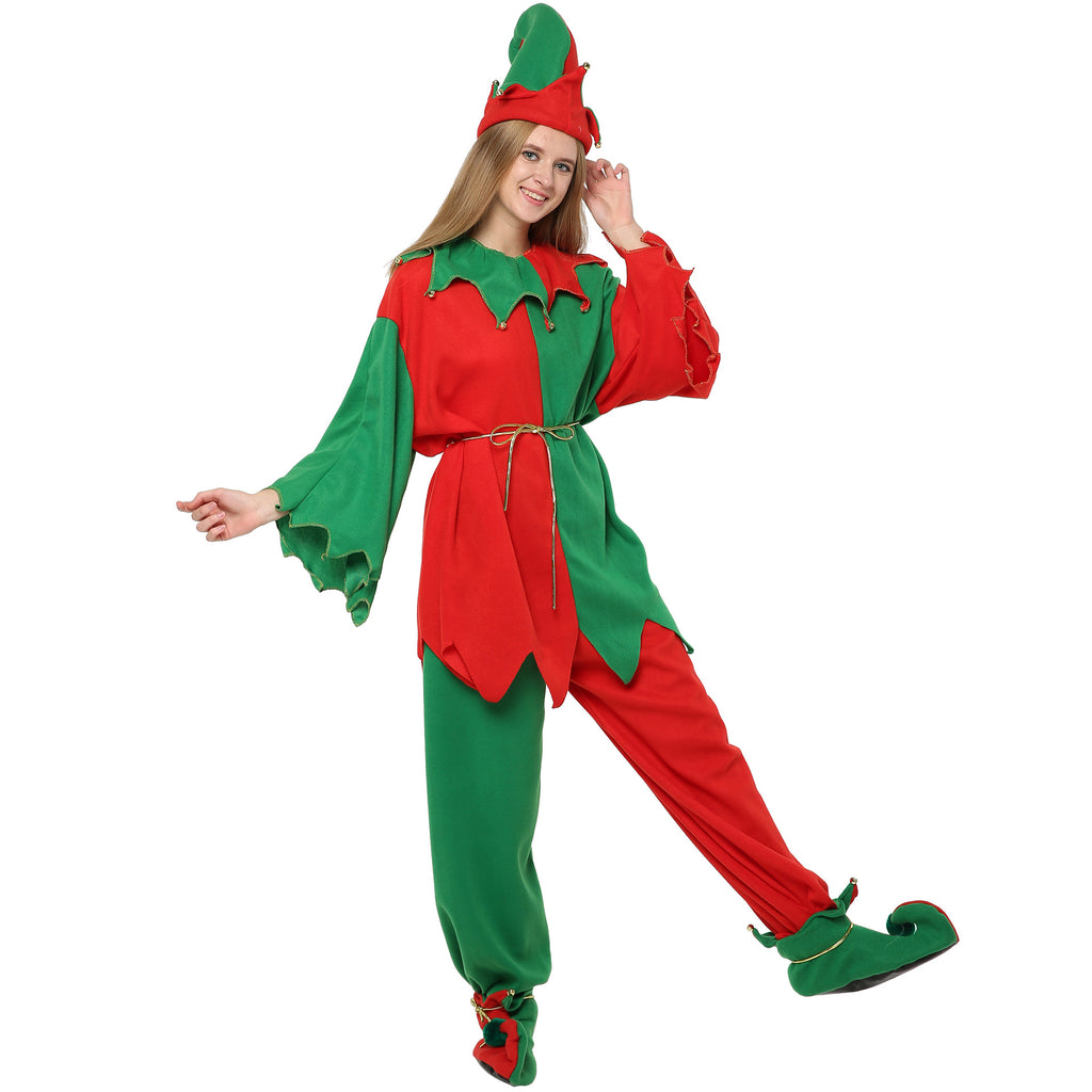 Christmas Holiday Home Atmosphere Costume Christmas Elf Long Sleeve Trousers Ladies Suit