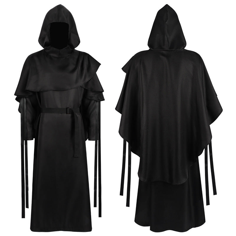Grim Reaper Priest Monk Robe for Adults, costume photo