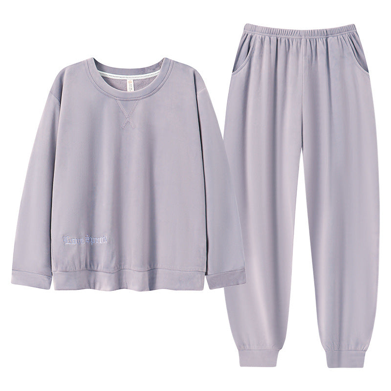 Couple's pajamas pullover home clothes