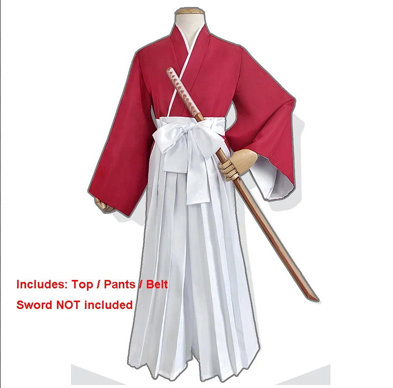 Rurouni Kenshin Himura Cosplay Costume Adult Halloween Anime