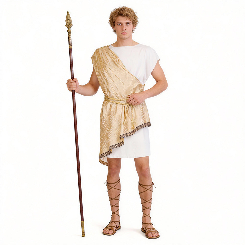 Roman Greek Warrior Costume for Men, product photo 3 on a white background