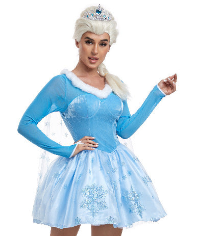Snow White Elsa Princess Dress Costume Halloween Christmas Cosplay
