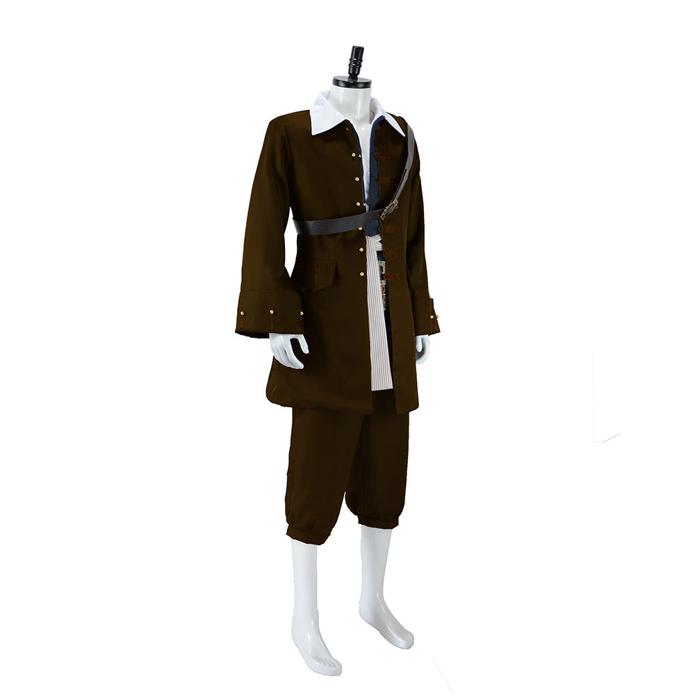 Pirates of the Caribbean Jack Sparrow Costume Adult Halloween Cosplay – photo 2