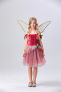 Fairy Princess Elf Tulle Puff Dress for Girls, costume photo 6