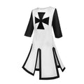 Templar Knight Medieval Corset Top Costume for Men, product photo 5 on a white background
