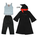 Wizard Witch Robe Cape Costume Adult Halloween Cosplay Festival – Black