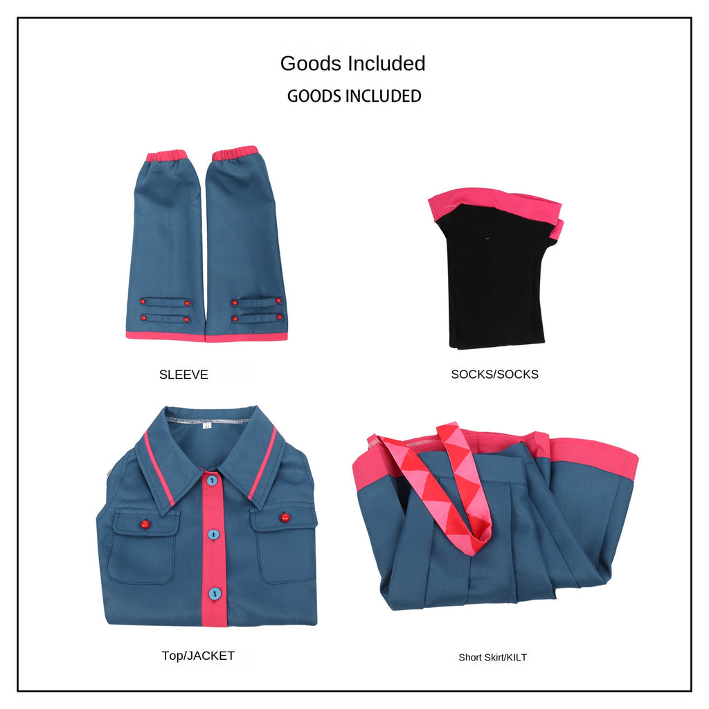 Chiyu Cosplay Costume Blue Uniform Chiyu Anime Game Future Cosplay Outfit