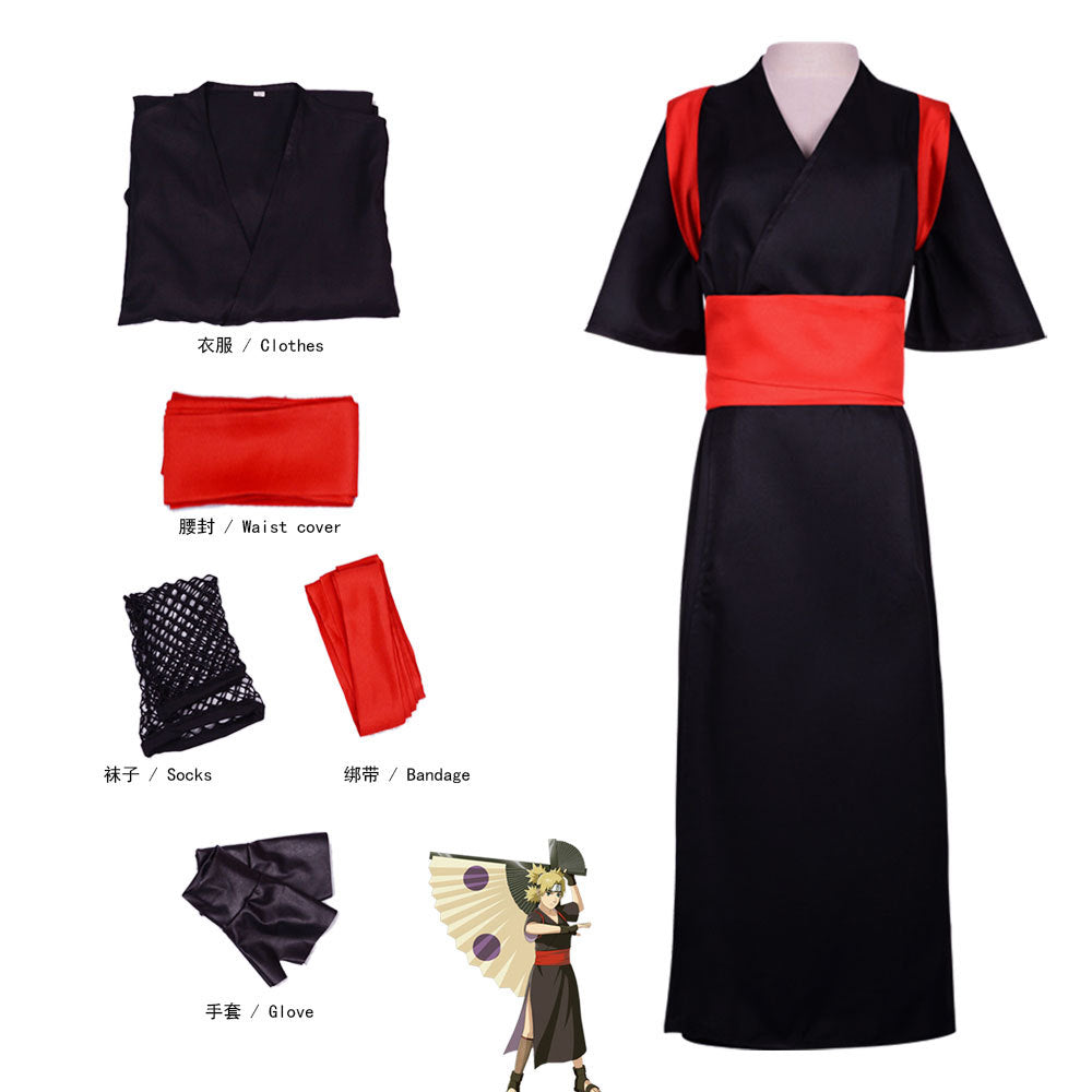 Nara Temari Anime Cosplay Costume Halloween Carnival Suit Halloween Carnival Party Dress Up Clothes Party Costumes
