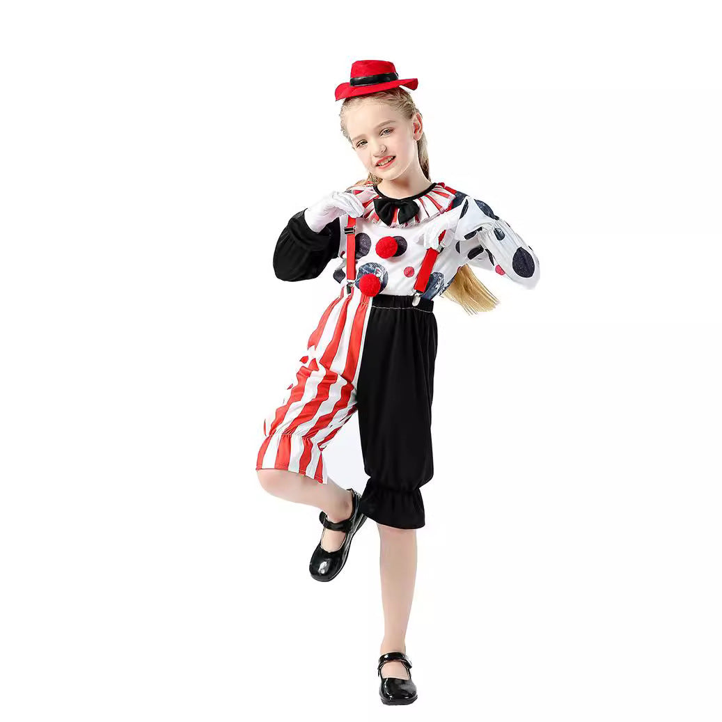 Pirate Circus Clown Costume for Kids, product photo 3 on a white background