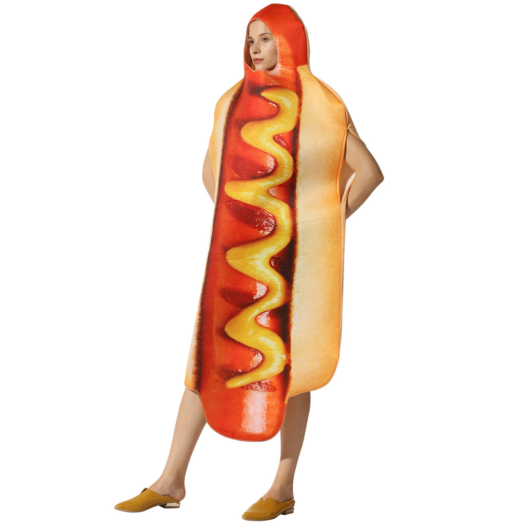 Party Costumes Hot Dog Cosplay for Adults, product photo 2 on a white background